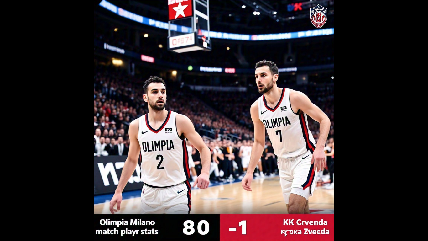 olimpia milano vs kk crvena zvezda match player stats​