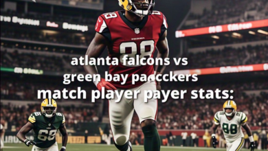 atlanta falcons vs green bay packers match player stats​